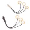 Piezo Contact Microphone 3 Transducer Pickups With End Pin Jack For Kalimba
