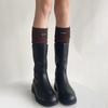 English Letters Calf Socks High Tube Knitted Stocking Fashion Knee-high Socks  Winter