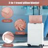 Warm Travel Pillow and Blanket Set Foldable Soft Throw Pillow High-Quality Nap Quilt  Airplane