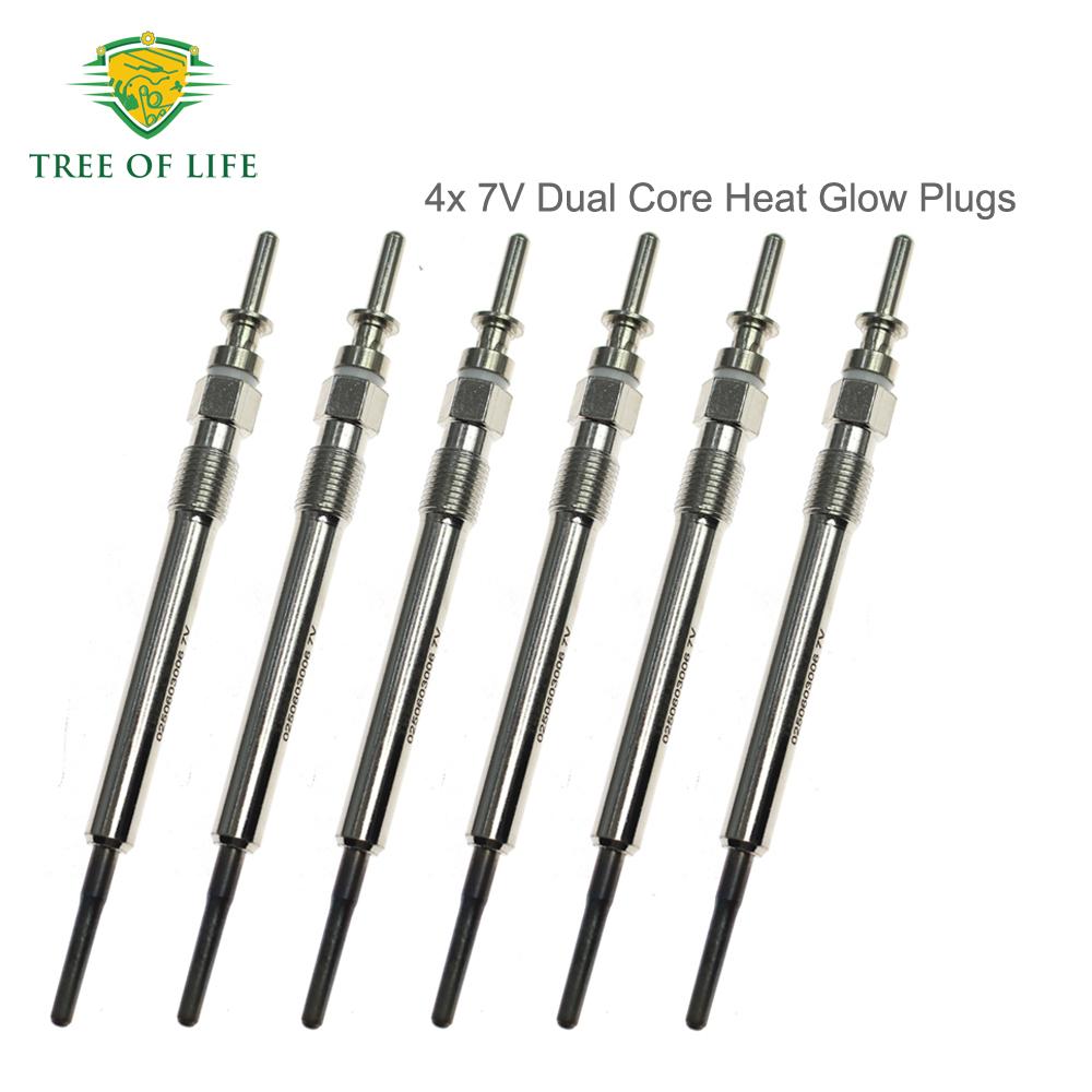 

6x Glow Plugs 7V For X3 F25 X4 F26 X5 E70 F15 F85 X6 F16 F86 E71 E72 30d 35d 40d 6 7 Series F12 F13 F01 F02 640 740D 12230035934 6PCS