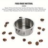 Panier Filtre à Café 51MM Remplacement Acier Inoxydable pour Portafiltre Sans Fond Espresso Bons Accessoires Outil Barista