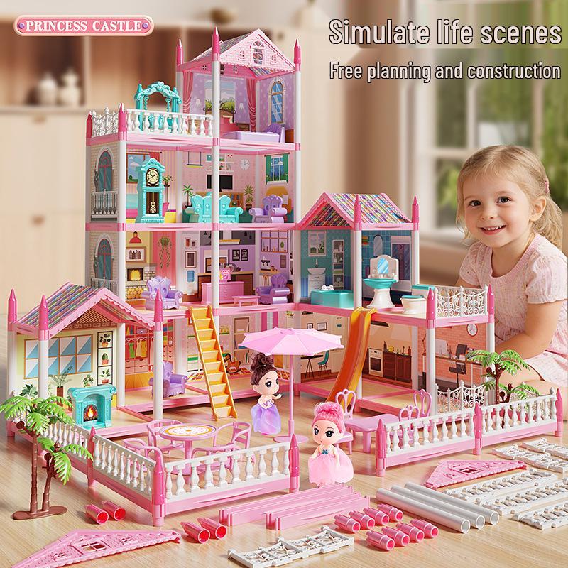 Princess Castle Dollhouse DIY Building Kit for Girls