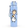 1PC Give Me Five Hand Cartoon Print 750ml Color Plastic Sports Water Bottle Leakproof Flip Straw Lid Suitable for Sports Office Home Use