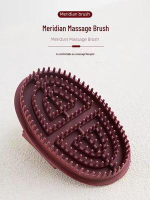 Meridian Weiche Silikon Körpermassagebürste für Wade, Bauch und Rücken Therapie