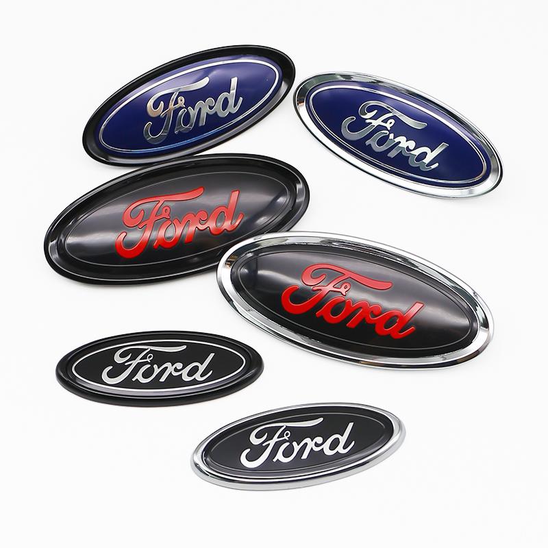 9.5cm 11.5cm 13cm ABS Emblème Badge Capot Avant Coffre Arrière Pour Ford Focus Ranger Fiesta Pièces de Rechange Auto Mondeo Escape Kuga R4W