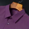 Classic Style Men's Solid Color Short Sleeve Button Up Lapel Shirt, Casual Chic Summer Tops For Office Casual Outdoors Wear