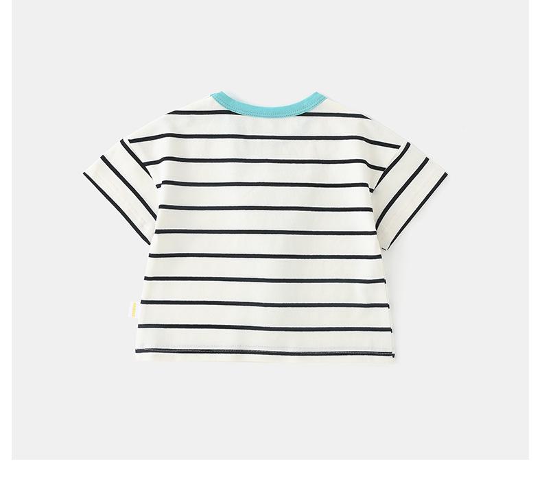 DUUDUU 2025 Summer Korean Style Boys' Short-Sleeved Baby Top & Shorts Set