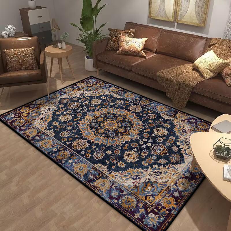 Bohemia Living Room Rugs Decoration Bedroom Deluxe Anti Slip Floor Mat Large Area Carpet Lounge Rug Persian Carpet Washable