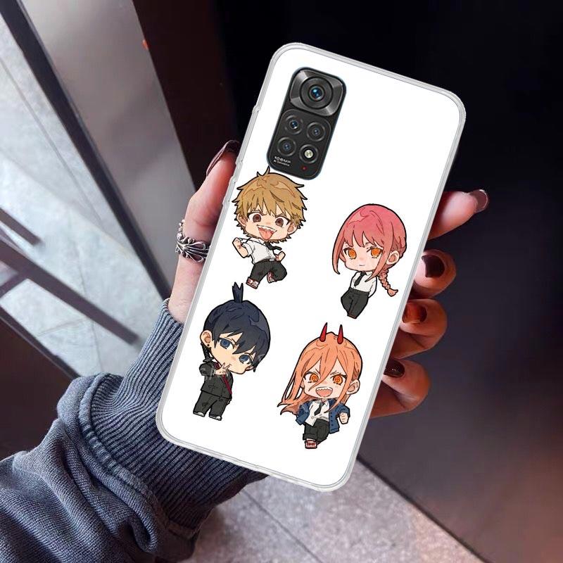 C-Chainsaw Mans Cute Phone Case For Xiaomi Poco X5 X6 X7 Pro F7 Ultra M7 Redmi 15C 15 13C 13 12C 12 10 10C 10A 9 9C 9T 9A Cover