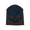 Meier Men's and women's windproof and warm pullover hat, trendy leather patch stylish breathable hat