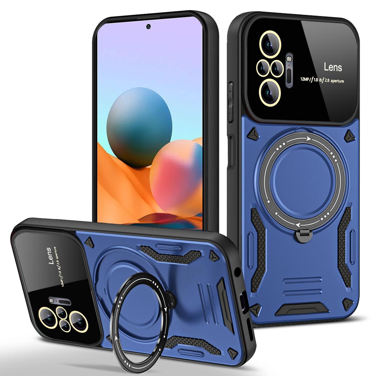 

Armor Magsafe Wireless Charging Case For Xiaomi Redmi Note 9s 10 10s 11s 4G Note 12 13 14 Pro Plus 5G Ring Bracket Bumper Cover Redmi Note 13 Pro 5G синий