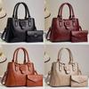 Stylish High-end Pu Leather Women's Handbag Versatile Casual Large Capacity Tote Bag