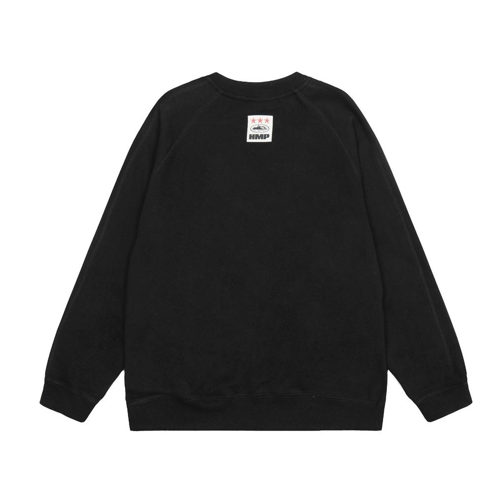 Bluza z kapturem Corteiz Unisex Casual z długim rękawem i okrągłym dekoltem z haftowanym logo