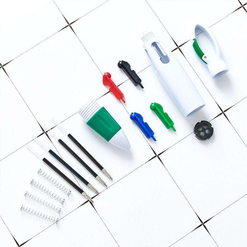 1pcs Press Type Carabiner Buckle Pen Plastic Neutral Pen Portable Ballpoint Pen Students