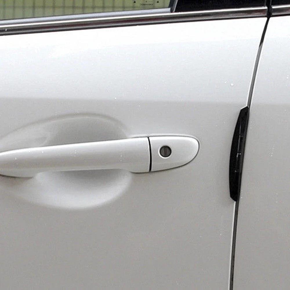 4Pcs Universal Car Door Anti-collision Stickers Decorative Protective Car Door Edge Guards Anti-Impact Transparent