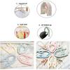 Plastic Folding Travel Hangers Space Saving Anti Slip Multifunctional Travel Accessories Home Hotel (Set of )