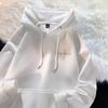 Personalized American Style Men's Hoodie – Autumn/Winter Velvet, Thick, Versatile Student Jacket