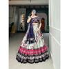 Women Tussar Silk With Patola Print And Foil Work Lehenga Choli ,Unstiched Blouse,