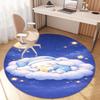 The My Melody and Cinnamoroll Cartoon Round Rug Can Be Used To Decorate Living Rooms, Bedrooms, Sofas, and Playrooms;