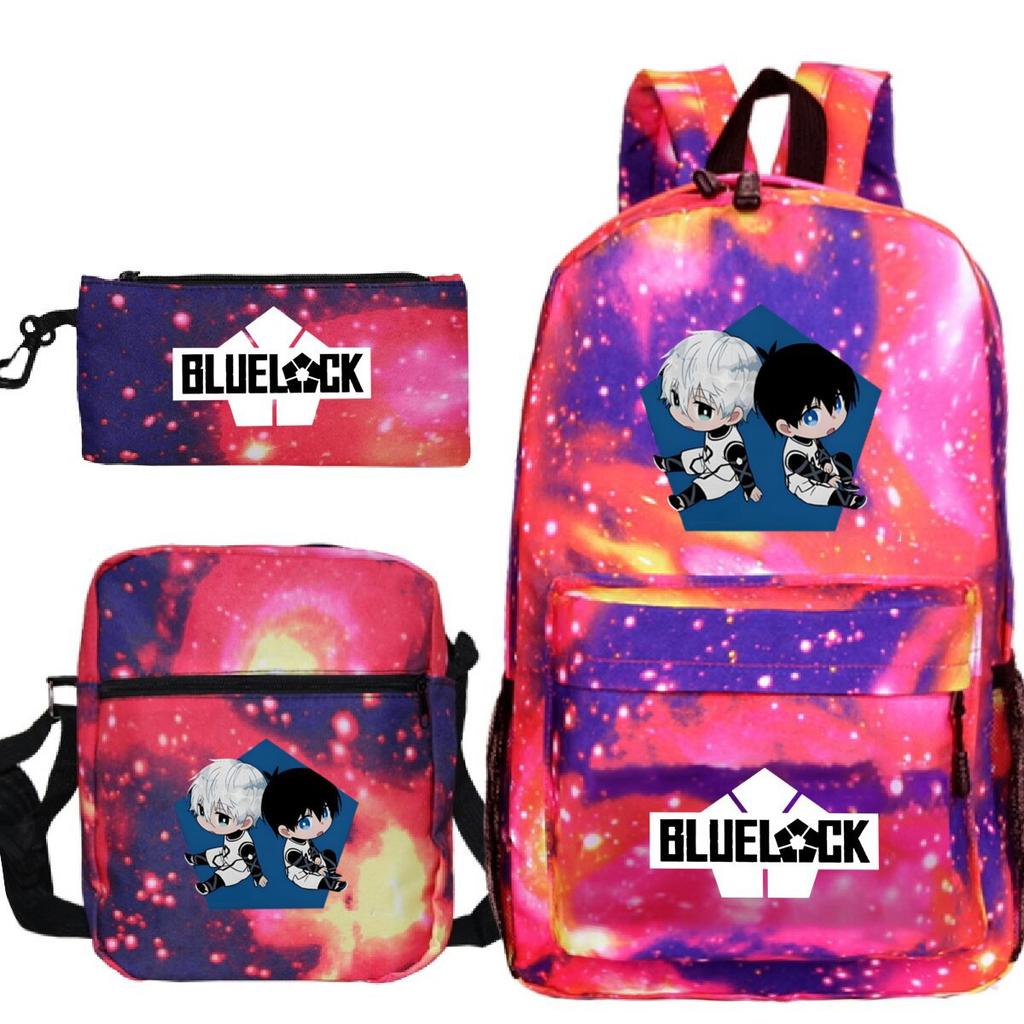Japanese Cartoon Peripheral Printing Children'S Schoolbag, Primary And Secondary School Student Stationery Set, Shoulder Backpack Three-Piece Set