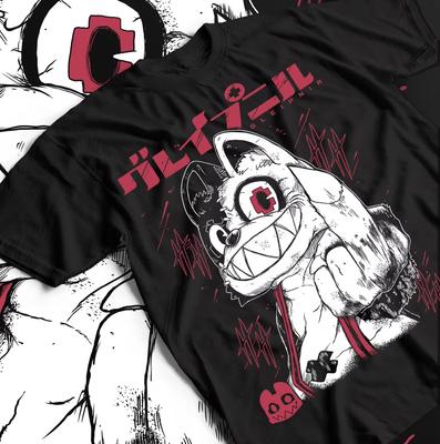2026 Gleipnir Single-Sided T-shirt Shuichi Monster Dog Mascot Dark Anime Print Oversized Cotton T-shirt for Seinen Horror Anime Fans