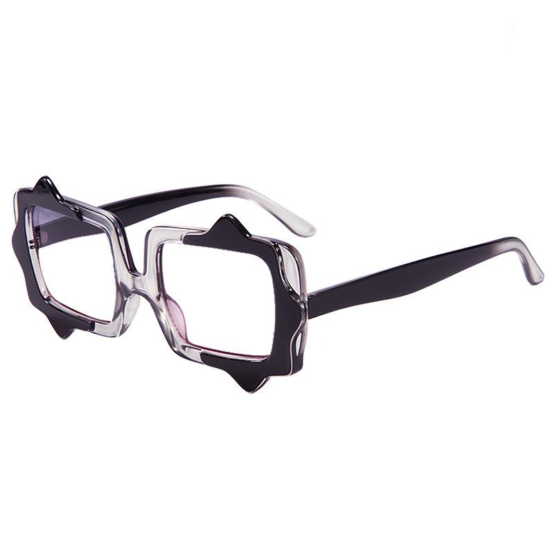 Personality irregular sunglasses men's and women's square fashion gradual change anti-ultraviolet sunglasses new