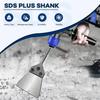 SDS Plus Floor Scraper Kit 5 inch - Tile Removal Tool Wide Tile Flooring Adhesives Remover Tile Thinset Removal Tool SDS Plus Chisel Bit with Spare