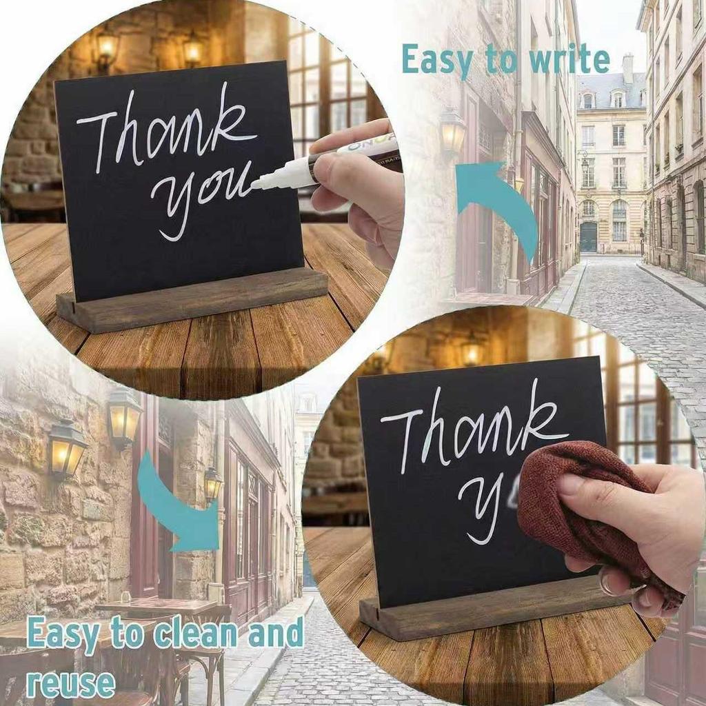 Wooden Base Small Blackboard for Kids' Painting & DIY Display