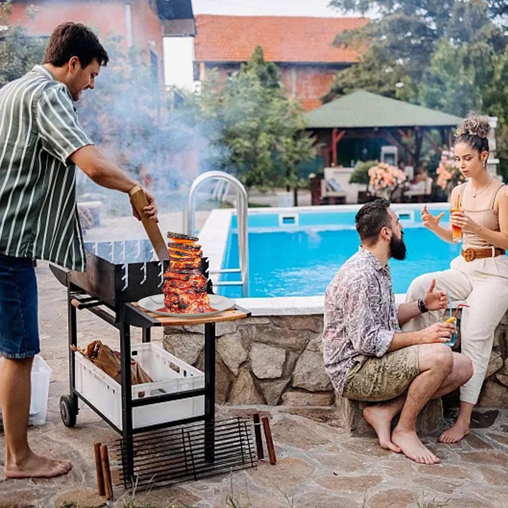 Barbecue Rack Stable Structure, Adjustable Height, Portable, Easy To Clean And Universal Barbecue Stand