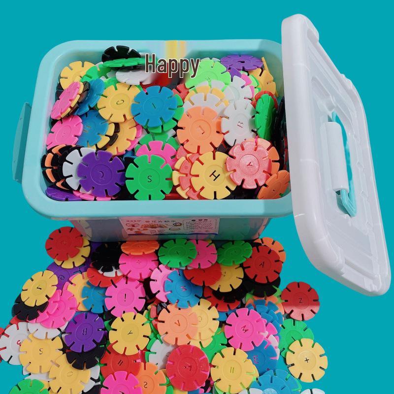 Educational Large Snowflake Building Blocks for Ages 3+ - Thickened & Durable Assembly Toy