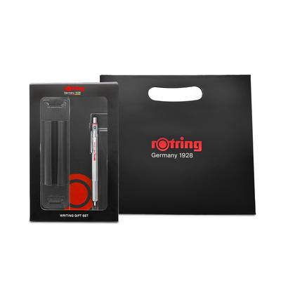 Rotring Mechanical Pencil Mm 600 Silver Gift Box with Pen Pouch Notebook and Shopper 1904445GB 0.5
