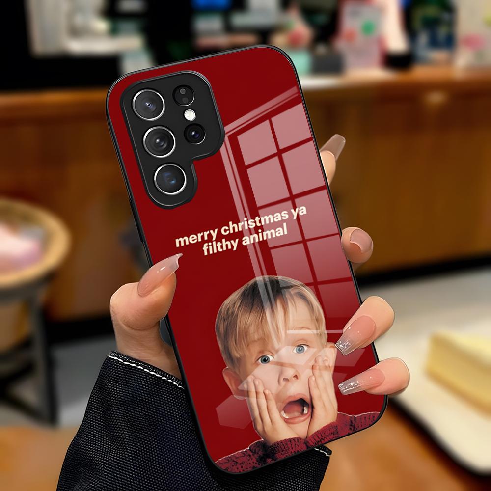 

Movie H-Home Alone Phone Case For Samsung A25 A13 A33 5G A54 A36 A35 A56 A52 A14 Shockproof Glass Cover Samsung A52