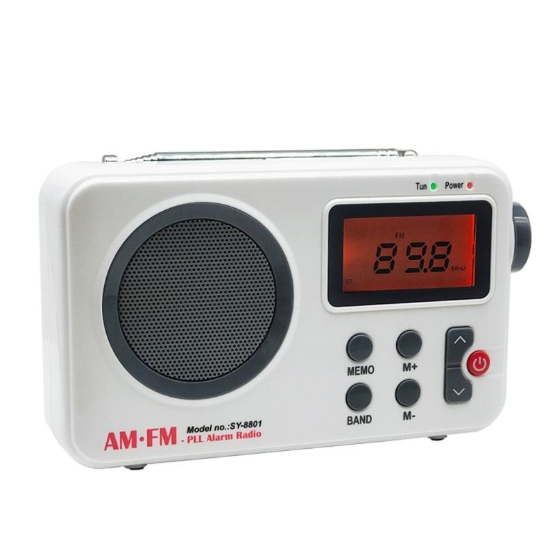 

Portable AM FM Radio With Large Digital Display Double Power Supply USB /Battery Operated For Indoor Outdoor Use 1