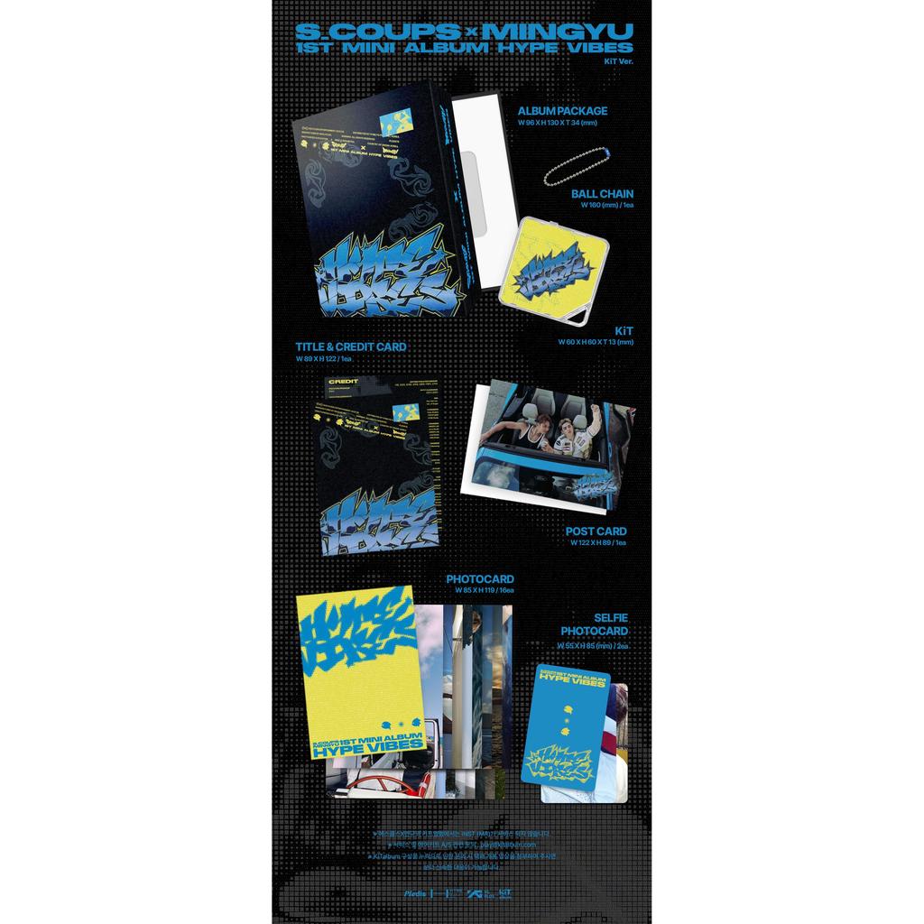 [Pre-order] S.COUPS X MINGYU(SEVENTEEN) - 1ST MINI ALBUM [HYPE VIBES] KIT VER.