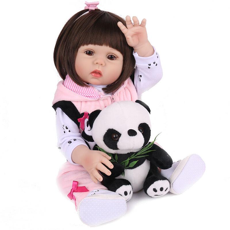 

Reborn Doll Baby Full Silicone Vinyl Anatomically Gift Girl Dolls Toy Clothes