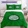 Celtic Football Club Crest Printed Pattern Duvet Cover Set – Includes 1 Duvet Cover and 2 Matching Pillowcases Bedroom Decor Christmas Gifts