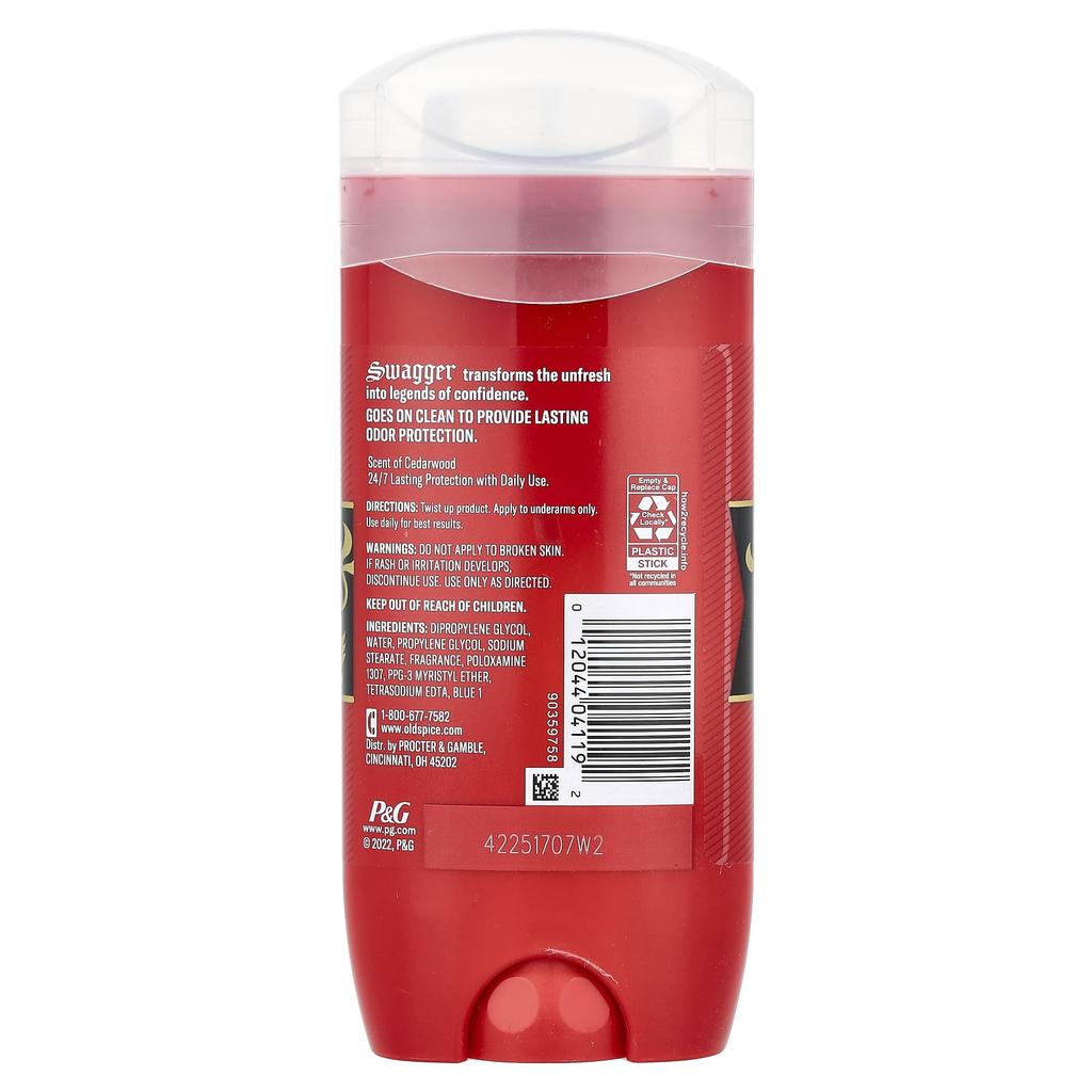 Swagger Deodorant, Zedernholz, 107G(3.8Oz)