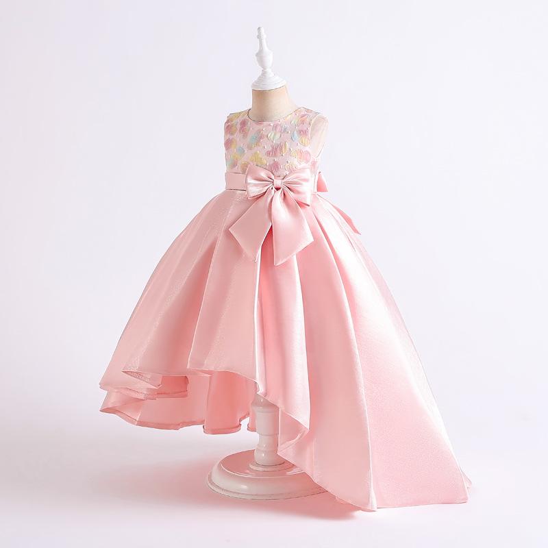 

Вечернее платье для девочек, платье принцессы, детское нестандартное вечернее платье высокого класса 140cm розовый