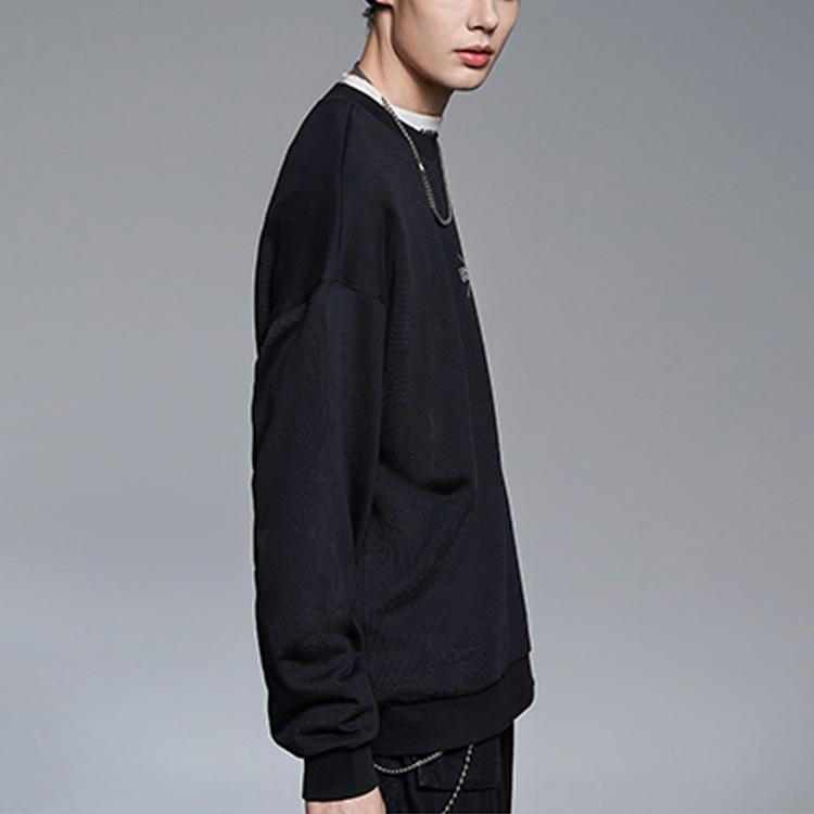 Li Ning X Star Wars Loose Fit Crew Neck Sweatshirt Men Sweatshirt Black AWDR285-2