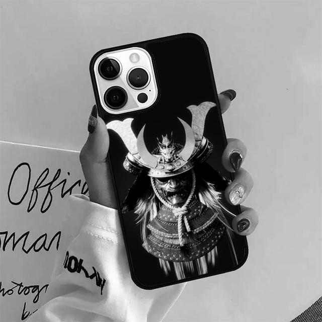 Samurai Mask Warrior Helmet Coque Shell For iPhone 17 Air 15 16 14 13 12 Pro Max 11 Pro Max Plus Phone Case Cover