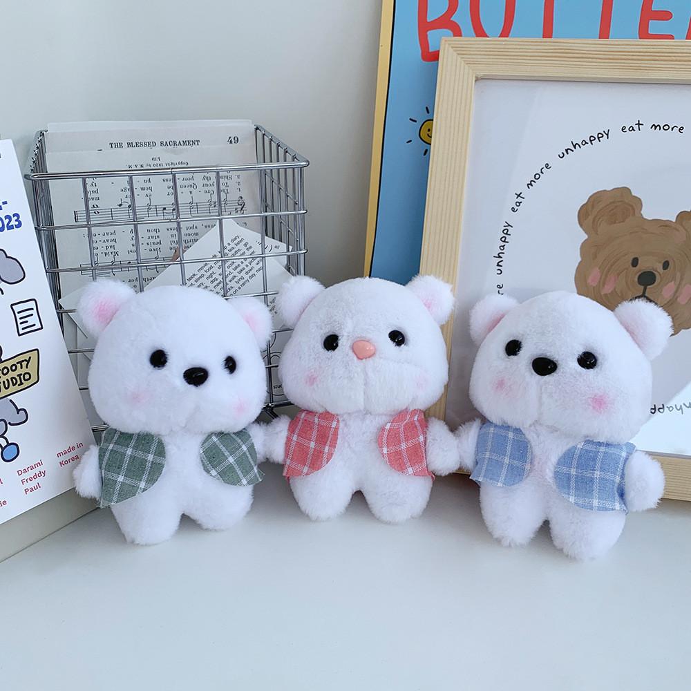 Adorable Teddy Bear Plush Keychain Cute Creative Bag Charm High Aesthetic Couple Gift Accessory