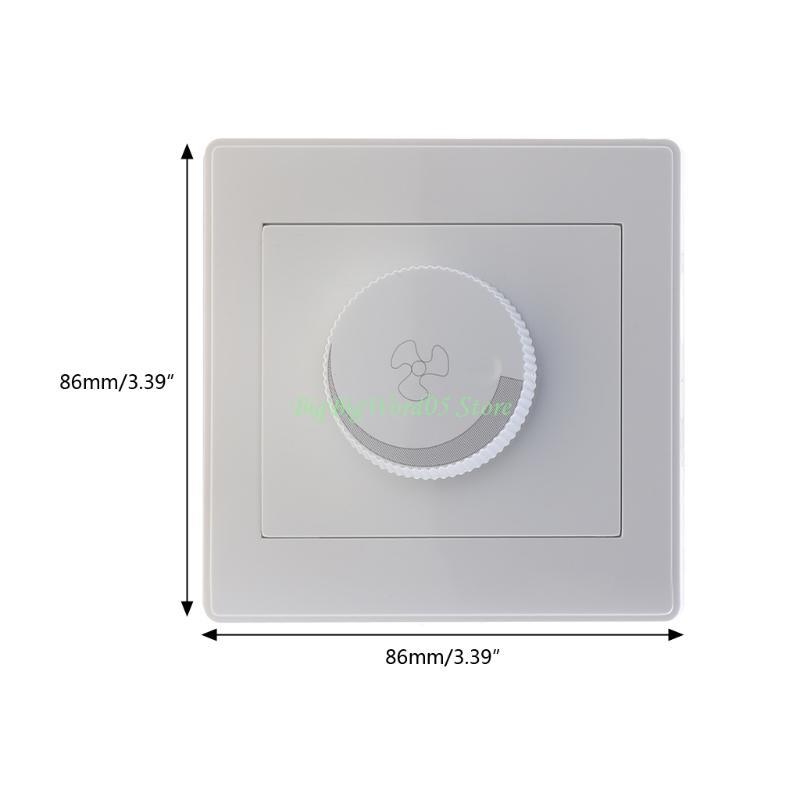 24TE Single Pole Variable Control Rotary Switch Fan Speed Dimmer Mechanical Switch