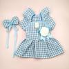 Pet Woolen Dress Bow Skirt Flower Dog Cat Clothing Cute Plaid Skirt Pet Supplies Dog Dresses for Small Dogs  Puppy Clothes Skirt
