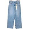 Upper Hights 188201502FLW FLOW Cobalt Cotton Zip Fly Wide Straight Denim Pants Bottoms 25 blueUsed