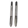 2PCS M5x0.5 Alloy Steel Taper/Bottom Thread Taps Straight Fluted Screw Thread Hand Tap Drill Right Hand Thread Metric Tap