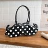 2025 Japanese Cute Polka Dot Irregular Handheld and Crossbody Beard Bag
