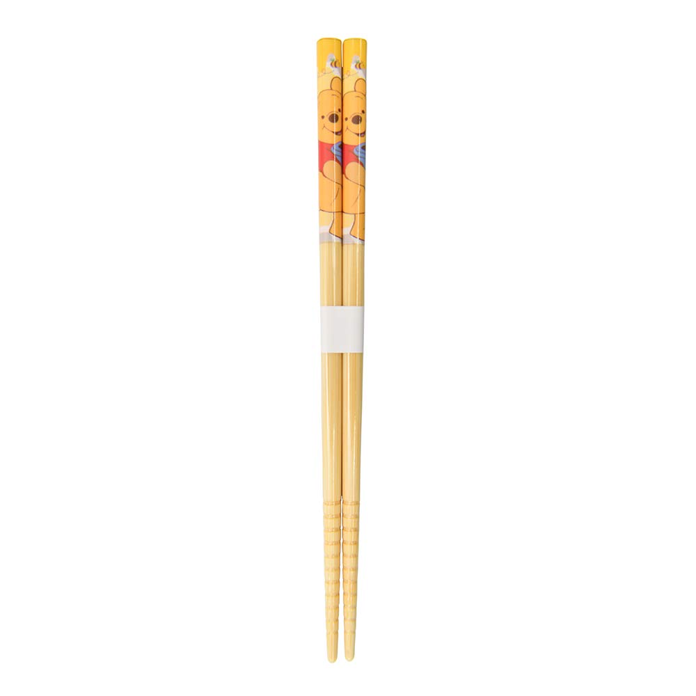 Yakusel Bamboo Winnie the Made In 13421 Children's Chopsticks, 18cm, Disney, Pooh, Japan,