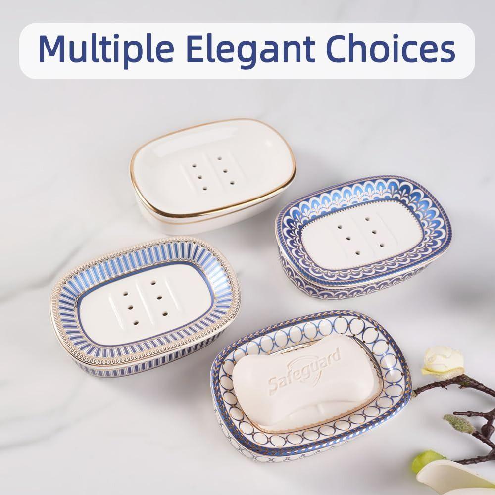 Keramická miska na mýdlo v severském stylu Lehký luxus Mýdlenka Stojan na mýdlo Dvouvrstvá podložka na tuhé mýdlo Cestování