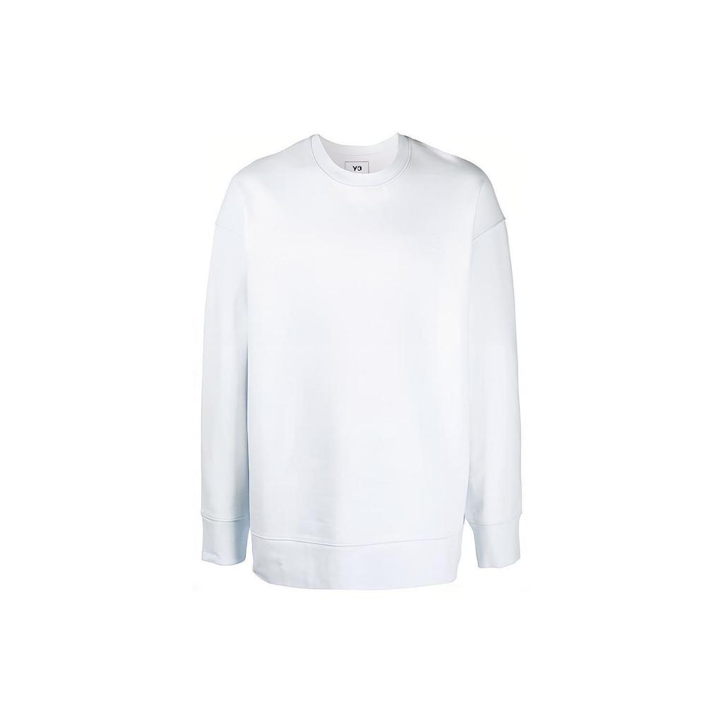 Y-3 FW21 Logo Crewneck Sweatshirt Unisex Sweatshirt White HB3458