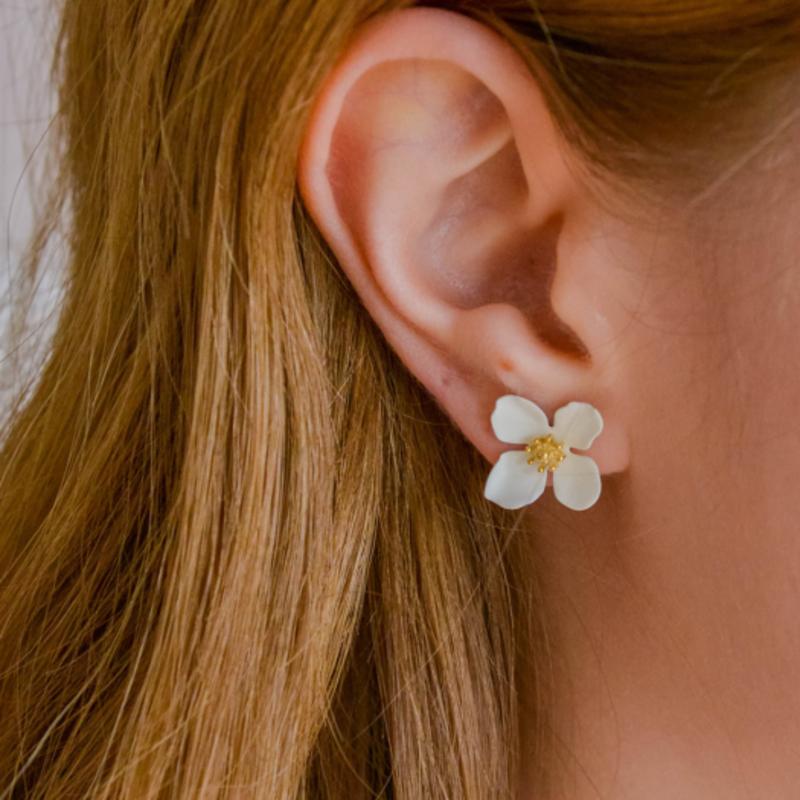 Dana Burton Petite Bianca Flower Earrings